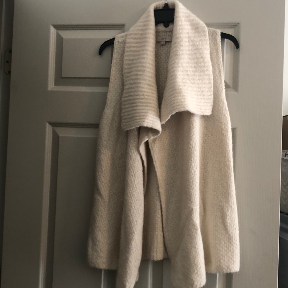 Cream sweater vest